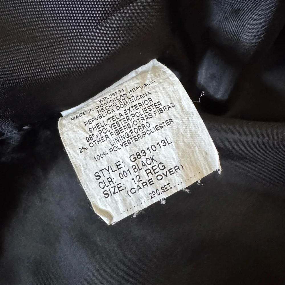 Geoffrey Beene Black Pinstripe Kids Suit - Picture 3 of 3
